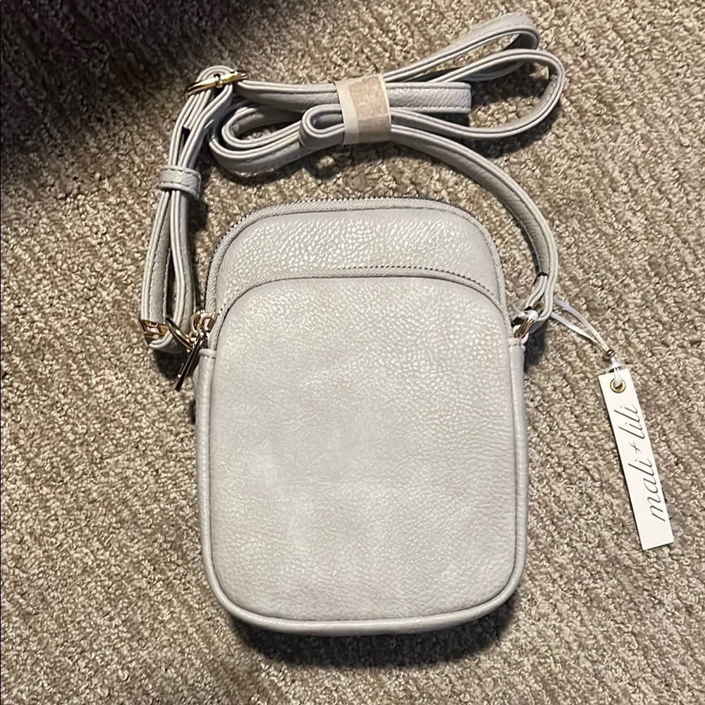 Gray Crossbody Bag